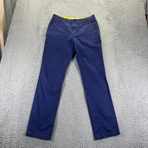 Eleven Paris Charlie Pant Mens 30x32 Blue Cotton Chino Straight Preppy Workwear